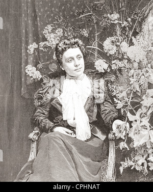 Eleonora Duse, 1858-1924. La actriz italiana, a menudo conocido simplemente como "Duse. Desde L'Ilustración publicada el año 1897. Foto de stock