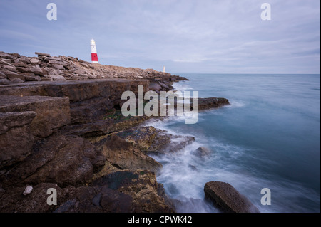 Faro al atardecer Portland Portland Bill Dorset UK