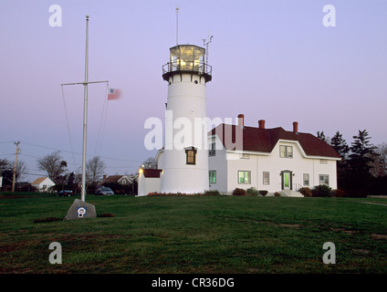 Estados Unidos, Massachusetts, en Cape Cod, Chatham, faro Foto de stock