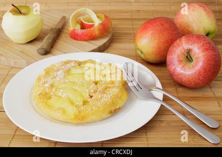 Panqueque de manzana Foto de stock