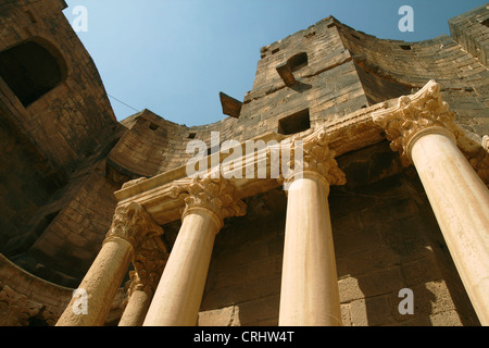 Teatro Romano de Bosra, Siria Foto de stock