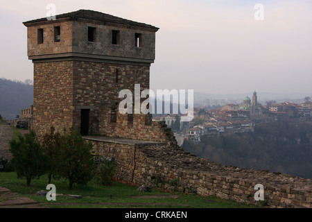 La fortaleza medieval de Tsarevets, Veliko Tarnovo, Bulgaria Foto de stock