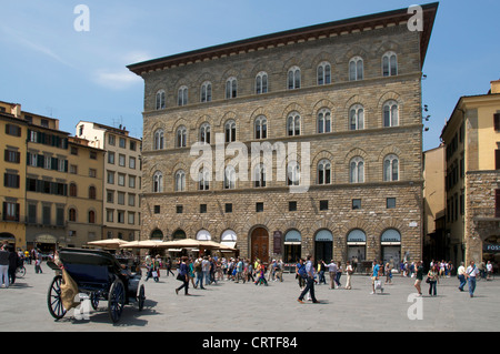 Piazza della Signoria de Florencia Italia Foto de stock