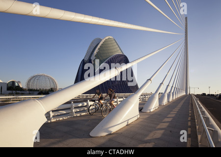 Agora, Puente de l'Assut de l'Or, puente en la Ciudad de las Ciencias, Valencia, España, Europa