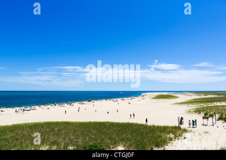 Playa en Chatham, en Cape Cod, Massachusetts, EE.UU. Foto de stock