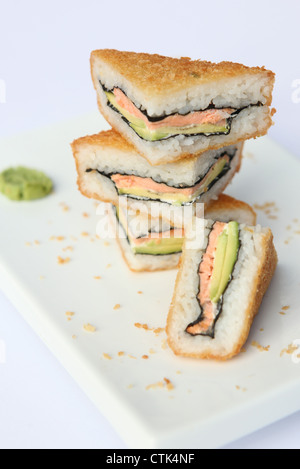 Sandwich Sushi frito Foto de stock