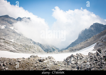 Un hermoso paisaje alpino Foto de stock