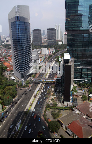 Los edificios altos de Yakarta Foto de stock