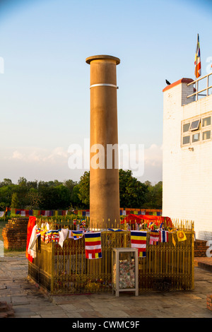 Nepal, lugar de nacimiento de Buda Gautama en Lumbini Foto de stock