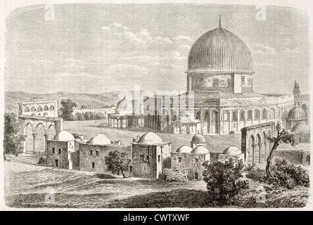 Mezquita de Al-Aqsa, en Jerusalén Foto de stock