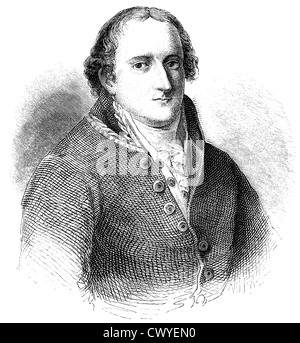 Heinrich Friedrich Karl vom und zum Stein, 1757 - 1831, un funcionario público de Prusia, estadista y reformador, Foto de stock
