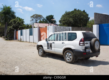 Vehículo de las Naciones Unidas, Dili, Timor Oriental Foto de stock
