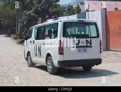 Vehículo de las Naciones Unidas, Dili, Timor Oriental Foto de stock