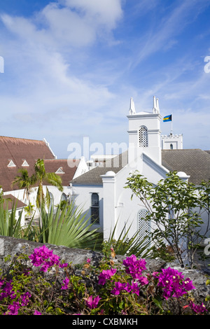 La Iglesia Presbiteriana San Andrés, Nassau, en la isla de Nueva Providencia, Bahamas, Antillas, América Central Foto de stock