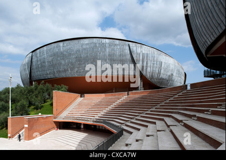 El Auditorio Parco della Musica, diseñado por el arquitecto Renzo Piano. Roma, Italia, Europa. Foto de stock