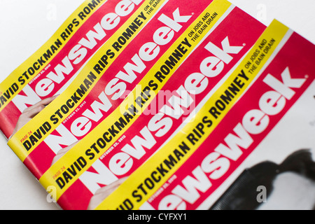 Las copias impresas de la revista Newsweek. Foto de stock