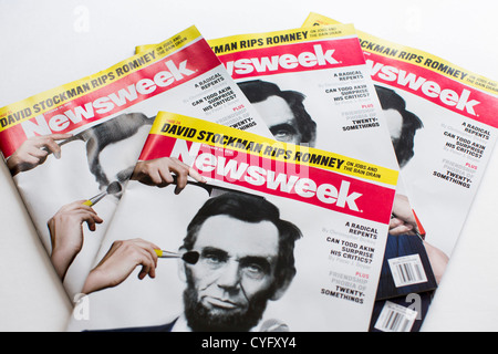 Las copias impresas de la revista Newsweek. Foto de stock