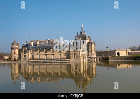 El Château de Chantilly Musee Condee región Picardía Francia Foto de stock