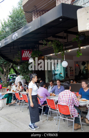 Caffe toscano restaurante Cafe en La Condesa en la Ciudad de México DF Foto de stock