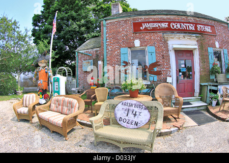 Un antiguo y Country Store en el North Fork del este de Long Island, en Nueva York Foto de stock