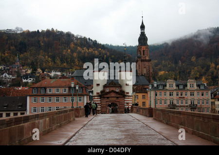 Puente de Heidelberg en Alemania Foto de stock