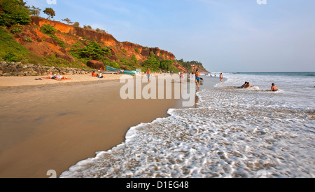 Varkala Beach. Kerala. La India Foto de stock