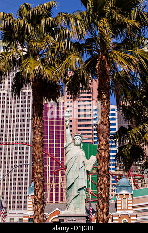 El exterior del New York New York Casino y Resort en Las Vegas, NV.