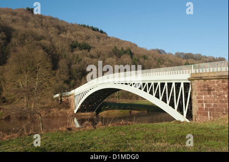 Bigsweir Puente sobre el río Wye cerca Llandogo Foto de stock