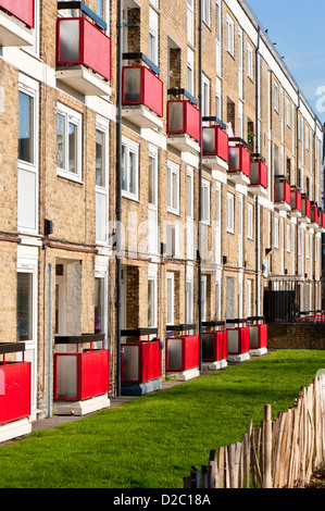 Urbanización de la calle de caramelo, Hackney, East London, Londres, Reino Unido. Foto de stock