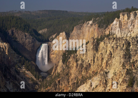 Lower Falls, desde artistas, Gran Cañón del río Yellowstone, el Parque Nacional Yellowstone, Wyoming, EE.UU.