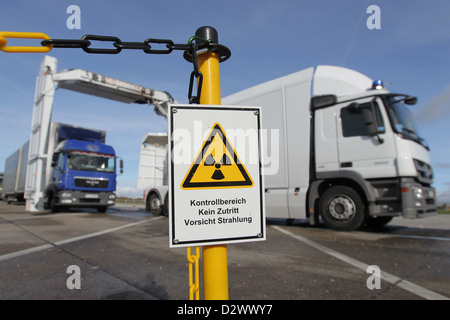 Alemania, Brekendorf Roentgenanlage móvil total (VMR) de aduanas
