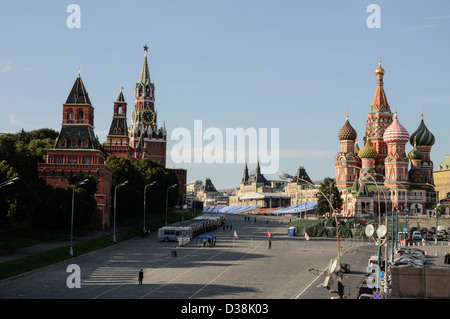 Vista de la Plaza Roja, Moscú, Rusia Foto de stock