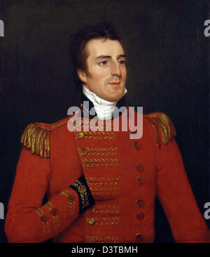 Duque de Wellington, Retrato de Arthur Wellesley, primer duque de Wellington y el Primer Ministro del Reino Unido. Foto de stock