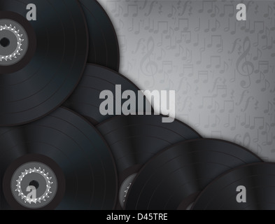 Los discos de vinilo de fondo música Fotografía de stock - Alamy