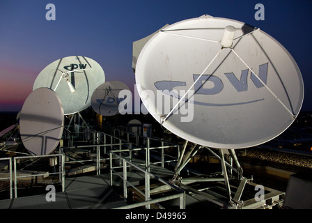 Berlín, Alemania, la Deutsche Welle cuencos de satélite Foto de stock