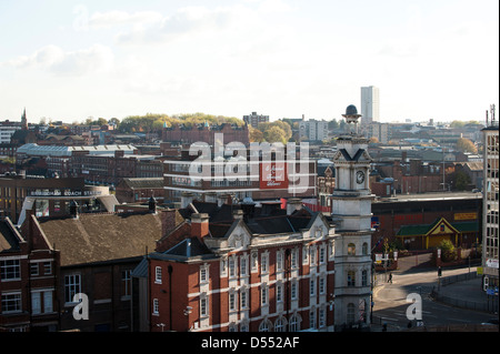 Vista de Digbeth, centro de Birmingham, Reino Unido Foto de stock