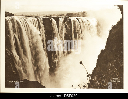 La caída principal, desde el recuerdo de Victoria Falls Foto de stock