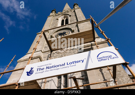 Iglesia Kilmood sometidos a trabajos de restauración financiados por la Lotería Nacional Foto de stock
