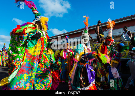 Carnaval en Basseterre, Saint Kitts, Saint Kitts y Nevis, Islas de Sotavento, Antillas, Caribe, América Central Foto de stock