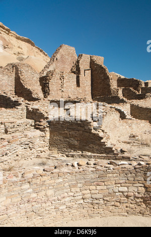 El Parque Nacional Histórico de la Cultura Chaco, Sitio del Patrimonio Mundial de la UNESCO, Nuevo México, Estados Unidos de América, América del Norte Foto de stock