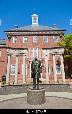 Thurgood Marshall Memorial en Annapolis, Maryland Foto de stock