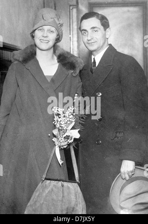 Irving Berlin y esposa, compositor norteamericano, letrista y compositor