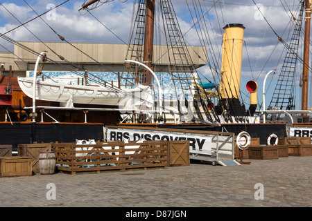 RRS Discovery a punto de 'descubrimiento' Dundee, Escocia. La exploración polar ship Escocia UK Foto de stock