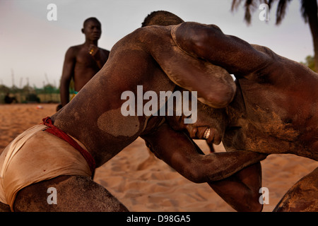 Lucha tradicional de Senegal, Senegal Dionewar Foto de stock