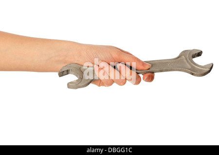 llave inglesa grande Fotografía de stock - Alamy