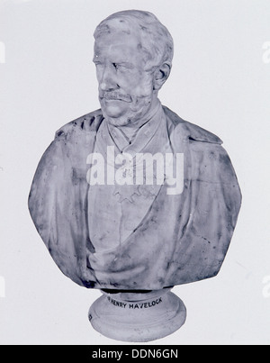 El Mayor General Sir Henry Havelock. 1858. Artista: William Behnes Foto de stock