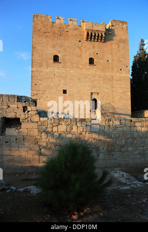 Chipre es un baluarte del castillo Kolossi fuera de la ciudad de Limassol, Lemesos, Limassol, construido en 1211 Foto de stock
