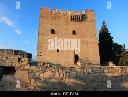 Chipre es un baluarte del castillo Kolossi fuera de la ciudad de Limassol, Lemesos, Limassol, construido en 121 Foto de stock