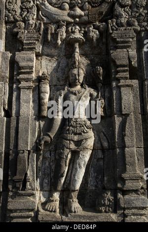 Sewu es una 8ª siglo templo Budista situado en el complejo de Prambanan cerca de Yogyakarta. Foto de stock
