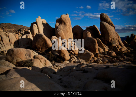Formaciones rocosas en el Parque Nacional Joshua Tree, California Foto de stock